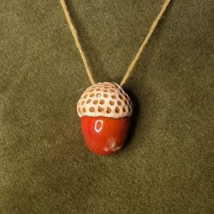 Claycorn of Fire Pendant